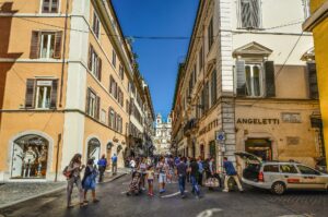 parcourir les ruelles de rome