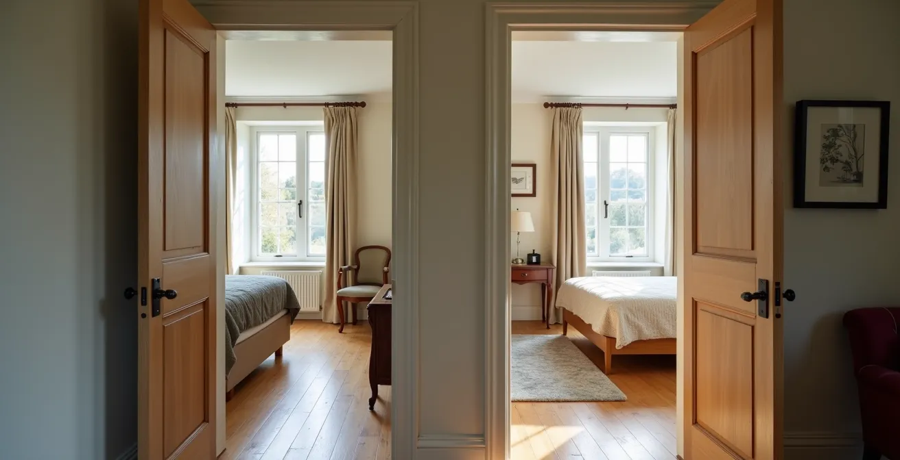 Composition minimaliste montrant la différence de standing entre établissements labellisés